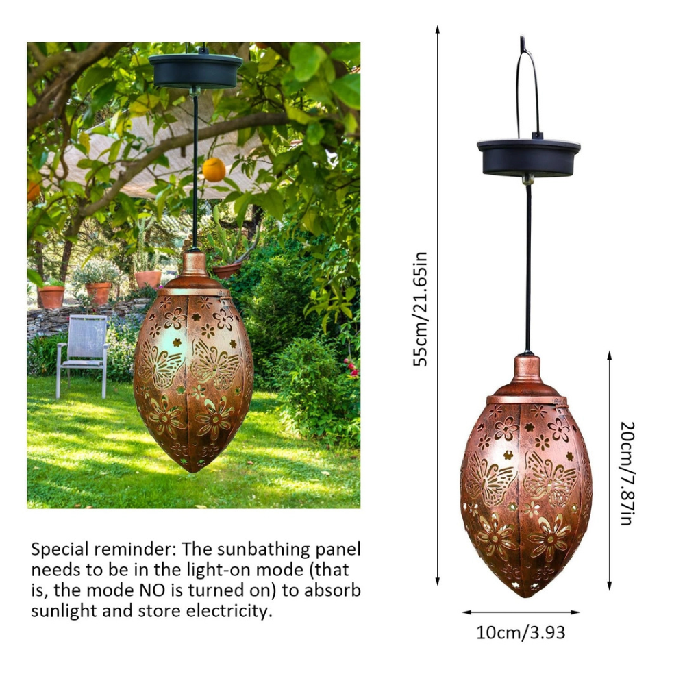 Metalinis LED saulės žibintas